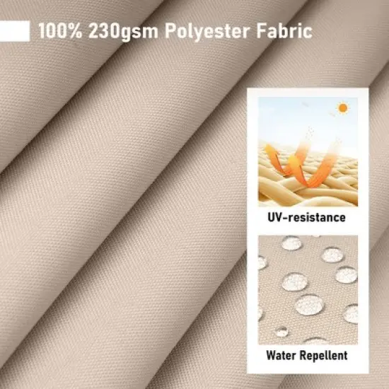 Pellebant Patio Bench Cushion with Ties Water Resistant Fabric Durable Thicken Memory Foam for Loveseat Couch Porch Swing image {2}