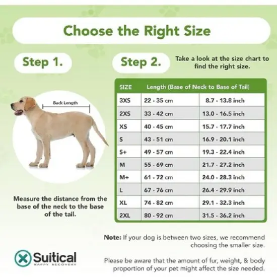 Suitical Recovery Suit for Dogs with Click Up System - Black image {4}