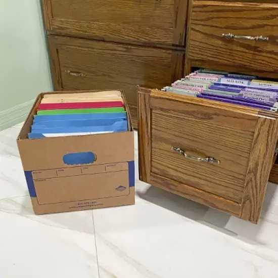 UBMOVE Office Moving Storage Boxes (6 Pack) Miracle File Moving Boxes image {7}