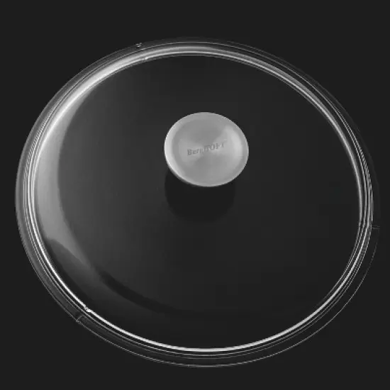 BergHOFF GEM Non-stick Stockpot, Glass Lid, Black image {5}