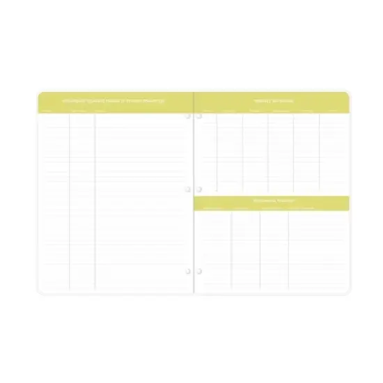 Blue Sky 8.5"x11" 2025-2026 Monthly Teacher Lesson Stapled Planner Clear Cover Mira Pink, Teacher Supplies image {7}