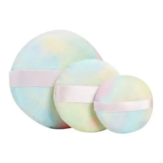 Glamlily 24 Pack Tie Dye Makeup Powder Puffs for Pressed Powder (3 Sizes) image {5}