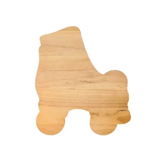 Slickblue Roller Skate Wood Serving Tray, 13" x 15" Pine Board with Detailed Design for Parties & Gatherings image {2}