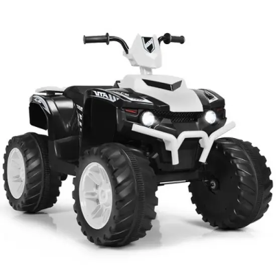 Costway 12V Kids 4-Wheeler ATV Quad Ride On Car w/ LED Lights Music  USB image {13}
