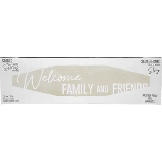 Pavilion Gift Company - Welcome - 16" x 3.75" Garden Stone - Stepping Stones and Pathways image {6}