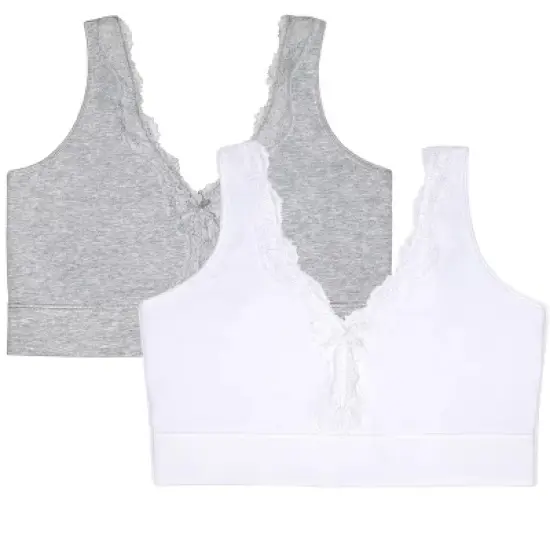 Fruit of the Loom Women's Smoothing Back Full Coverage Wireless Bralette image {9}