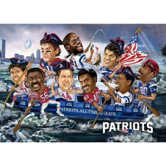 NFL New England Patriots All Time Greats 500pc Puzzle Game image {2}