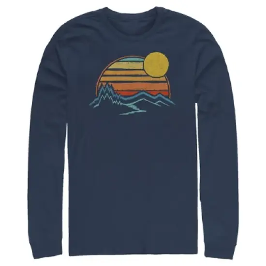 Men's Lost Gods Nature Sunset Scene Long Sleeve Shirt image {2}