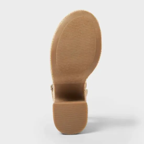 Women's Madeline Raffia Platform Sandal Heels with Memory Foam Insole - Universal Thread&trade; image {3}