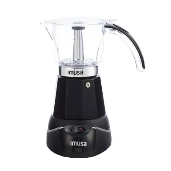 IMUSA Aluminum Espresso Maker Black: Electric Coffee Machine, 1.5L Capacity, Hand Wash, 480W, Ground & Whole Beans image {9}