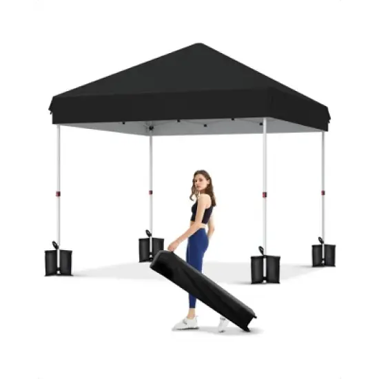Pop Up Canopy Tent Outdoor Canopy with No Removable Sidewall One-Person Set Up Heavy Duty Commercial Instant Tent Shelter image {1}