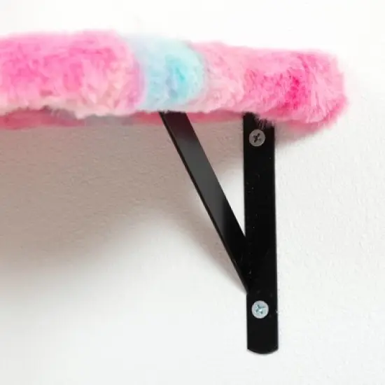 DOMETOUR 5 Pcs Wall Mounted Cat Climber Set, Floating Cat Shelves and Perches, Cat Activity Tree with Scratching Posts image {11}