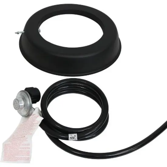 Sunnydaze Outdoor Cast Stone Propane Gas Fire Pit Heater Kit with Lava Rocks - 30" Diameter image {6}