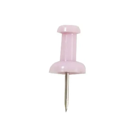 JAM Paper Colored Pushpins Baby Pink Push Pins 2 Packs of 100 (222419048A) image {4}