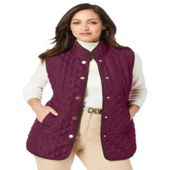 Jessica London Women&rsquo;s Plus Size Quilted Vest image {3}