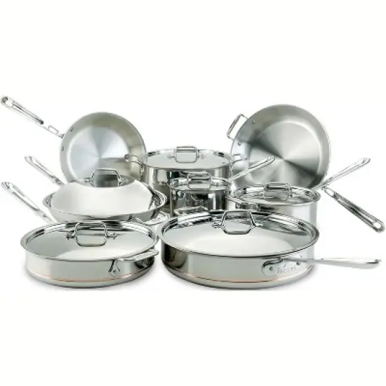 All-Clad Copper Core 5-Ply Stainless Steel Cookware Set 14 Piece image {4}