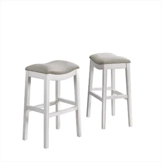 Set of 2 Williston Bar Height Stools - Alaterre Furniture image {10}