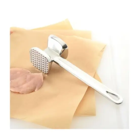 Norpro 10-Inch Aluminum Meat Tenderizer Hammer, Silver image {1}