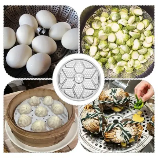 Unique Bargains Pot Pressure Cookware Thicken Stainless Steel Steamer Rack image {3}