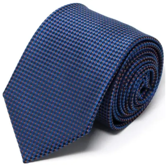 Men's Diamond Pattern Micro Fiber Poly Woven Regular Neck Tie image {4}