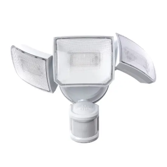 Home Zone Security&reg; Smart SMD 3-Light Motion Sensing LED Outdoor Flood Light, 3,500 Lumens in White image {4}