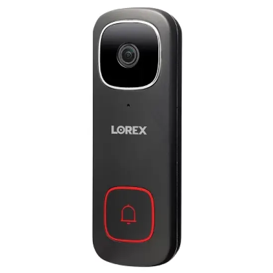 Lorex 2K QHD Wired Smart Video Doorbell with Person Detection (Black) image {6}