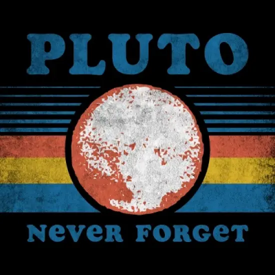 Men's Design By Humans Pluto Never Forget By Tingsy Tank Top image {1}