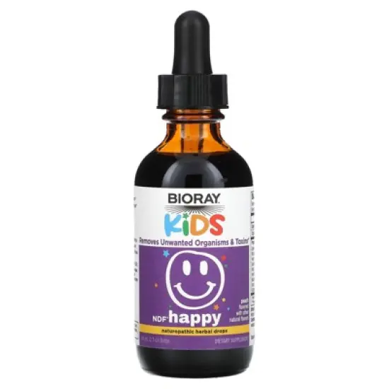 Bioray Kids, NDF Happy, Peach, 2 fl oz (60 ml) image {2}