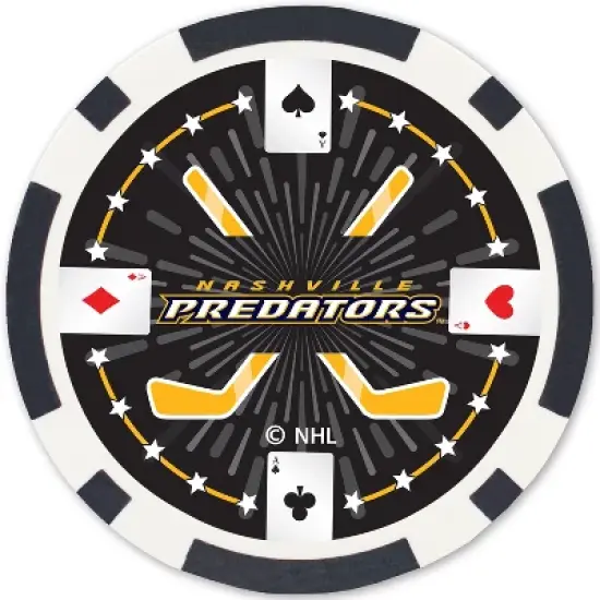 MasterPieces Casino 100 Piece Poker Chip Set - NHL Nashville Predators image {3}