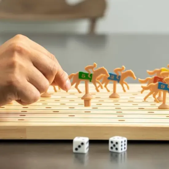 GoSports Derby Dash Tabletop Horse Race Game Set image {3}