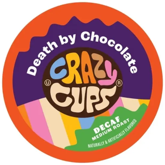 Crazy Cups Decaf Death by Chocolate Flavored Coffee Pods image {5}