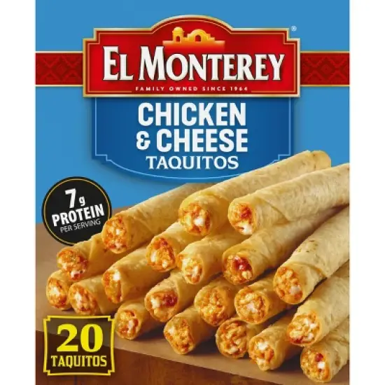 El Monterey Frozen Chicken and Cheese Taquitos - 20oz/20ct image {7}