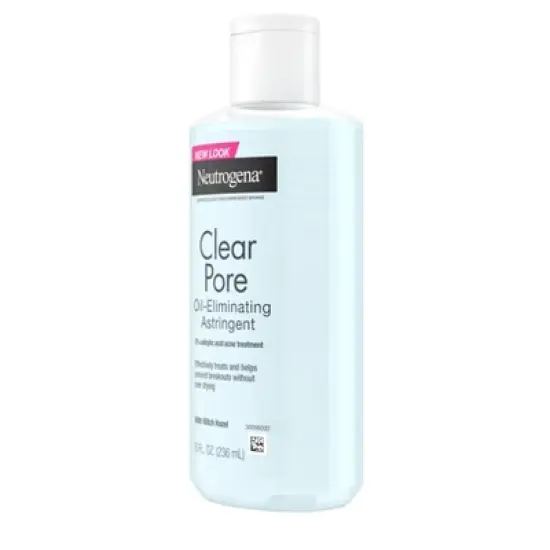 Neutrogena Clear Pore Oil-Eliminating Facial Astringent, Pore Clearing Treatment for Acne-Prone Skin - 8 fl oz image {7}