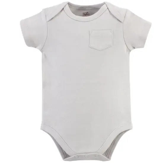 Touched by Nature Organic Cotton Bodysuits 5pk, Marching Elephant image {2}