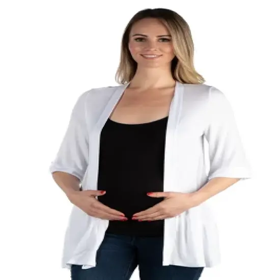 Elbow Length Maternity Cardigan image {10}