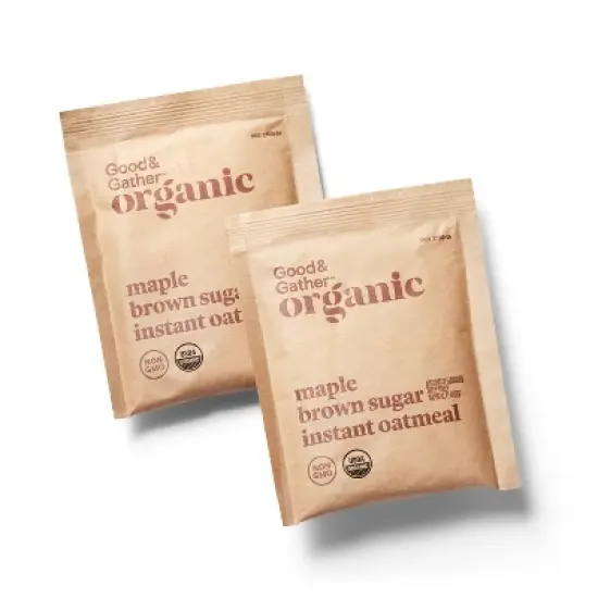 Organic Maple Brown Sugar Instant Oatmeal Packets - 11.28oz/8ct - Good & Gather&trade; image {2}