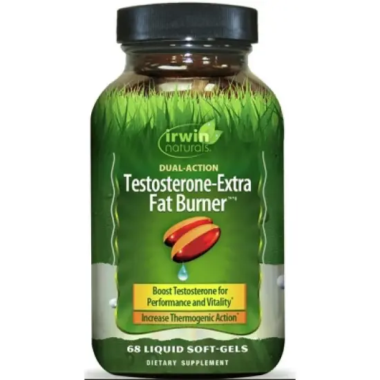 Irwin Naturals Testosterone-Extra Fat Burner 68 Sgels image {1}
