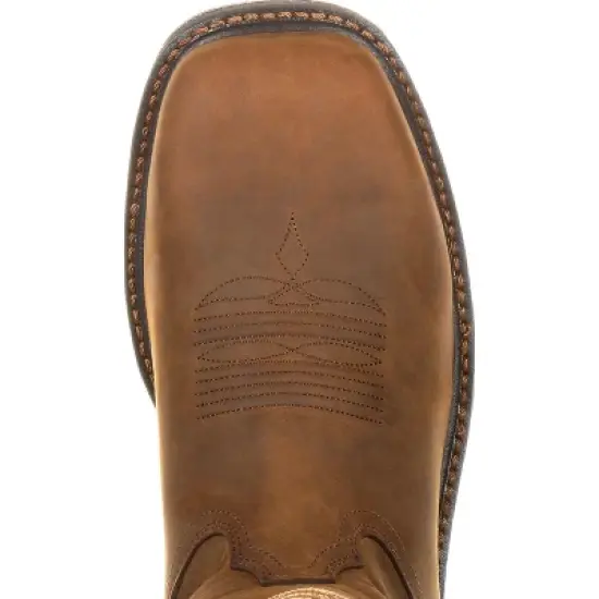 Men's Brown Georgia Boot Carbo-Tec LT Alloy Toe Waterproof Pull-On Boot Size 10 image {5}