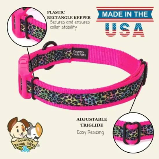 Country Brook Petz Deluxe Ribbon Dog Collar, Bright Spirits Collection image {3}
