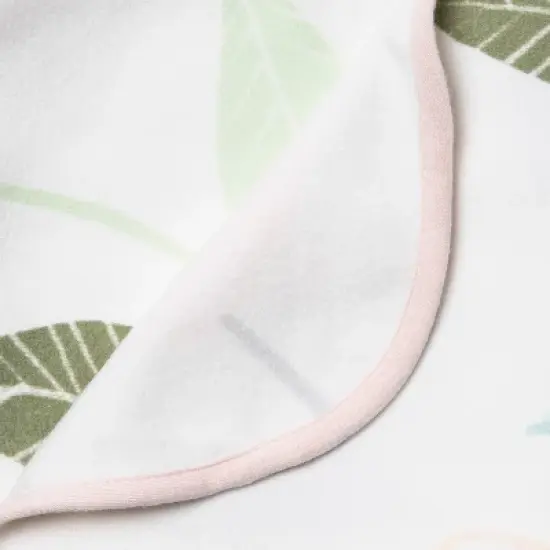 Brushed Jersey Stroller Blanket Blooms - Cloud Island&trade; Pink/Green image {2}