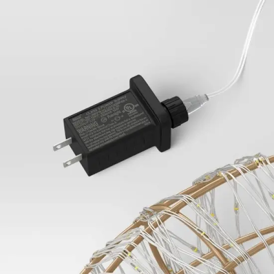 LED High Density Champagne Metal Wreath Christmas Novelty Silhouette Lights with White Color Light Bulb - Wondershop&trade; image {3}