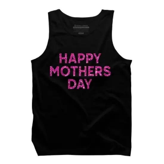 Men's Design By Humans Happy Mother's Day Confetti Text By MeowShop Tank Top image {2}
