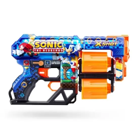 X-Shot SKINS Dread Dart Blaster - Sonic the Hedgehog by ZURU image {1}