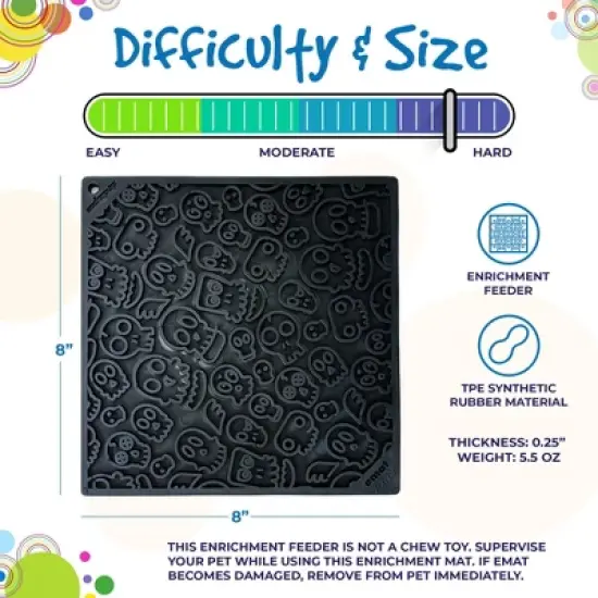 Zombie Design Emat Enrichment Lick Mat image {3}