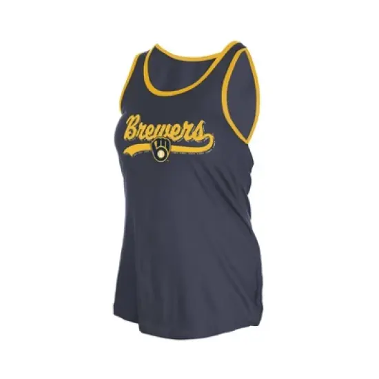 MLB Milwaukee Brewers Women's Bi-Blend Tank Top image {2}