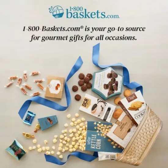 GreatFoods Happy Birthday Fresh Fruit Tower with Peanuts, Cookies, Chocolate Cherries & More image {3}