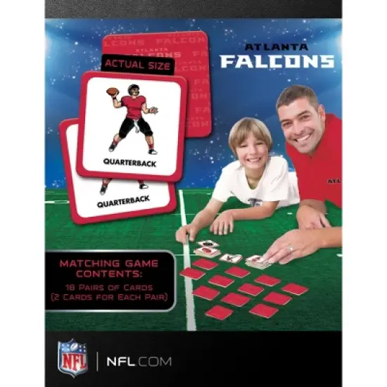MasterPieces Officially Licensed NFL Atlanta Falcons Matching Game for Kids and Families image {3}