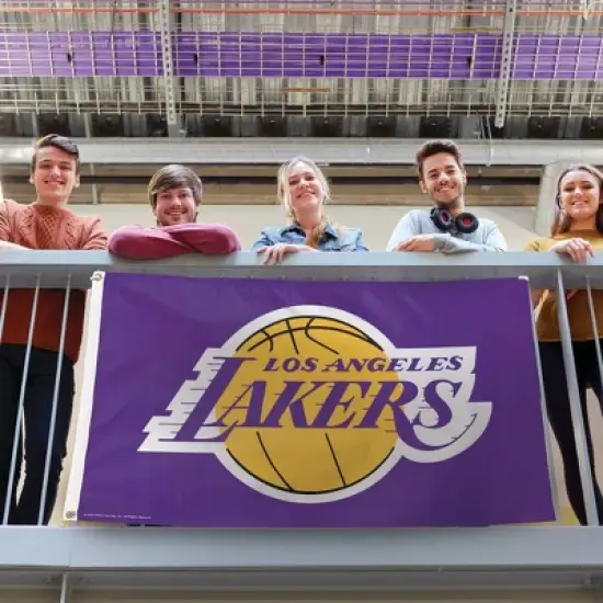 3' x 5' NBA Los Angeles Lakers Deluxe Flag image {1}