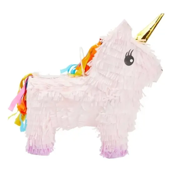 Blue Panda Unicorn Pinata for Girls Birthday Party - Unicorn, Rainbow Theme Birthday Party Supplies (Pink, Small, 13x15.5x5 in) image {2}