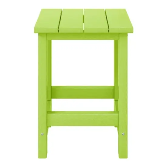 WestinTrends Malibu Kids Outdoor Patio Furniture HDPE Adirondack Square Side Table image {17}
